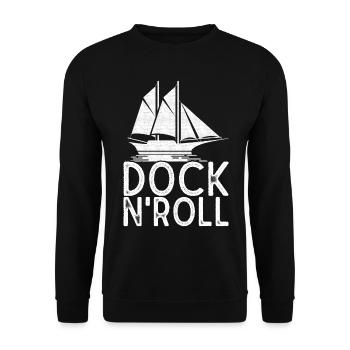 Sailing Sailboat Sailors - Unisex Sweatshirt - black - Front - Alina (178cm) & Michal (187cm)