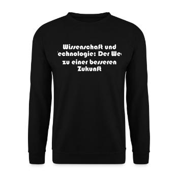 Wissenschaft - Wissenschaft und Technologie: Der - Unisex Pullover - Schwarz - Vorne - Alina (178cm) & Michal (187cm)
