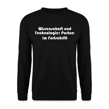 Wissenschaft - Wissenschaft und Technologie: - Unisex Pullover - Schwarz - Vorne - Alina (178cm) & Michal (187cm)