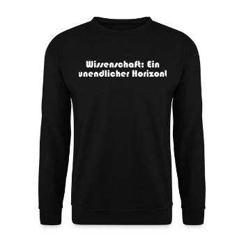 Wissenschaft - Wissenschaft: Ein unendlicher - Unisex Pullover - Schwarz - Vorne - Alina (178cm) & Michal (187cm)