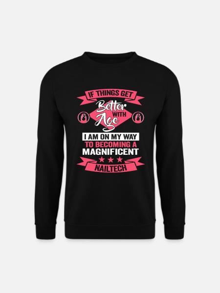 I'm the crazy nail designer - Unisex Sweatshirt - black