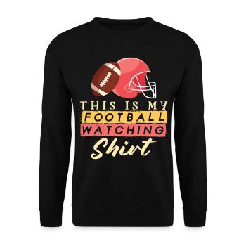 Ceci est mon maillot de football - Sweat-shirt Unisexe - noir - Devant - Alina (178cm) & Michal (187cm)