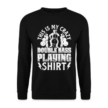 C’est ma chemise de double basse folle Double - Sweat-shirt Unisexe - noir - Devant - Alina (178cm) & Michal (187cm)