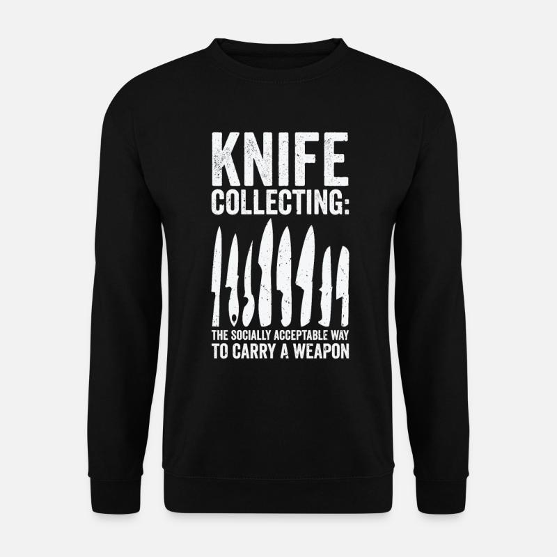 Messersammler Messer Sammeln - Unisex Pullover - Schwarz