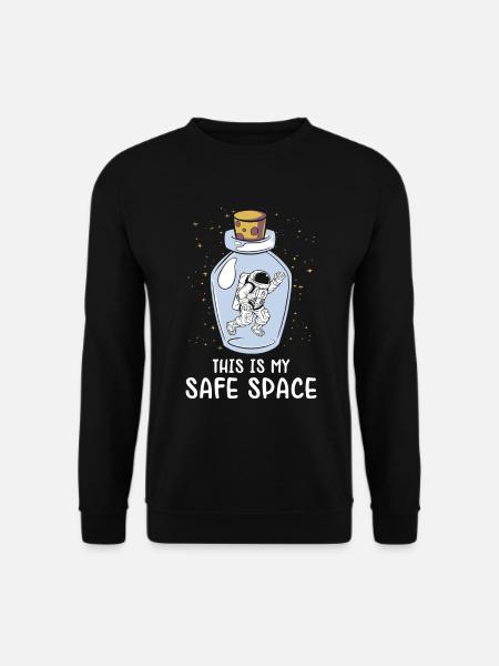 Space Astronaut Starry Mystical Astronomy - Unisex Sweatshirt - black