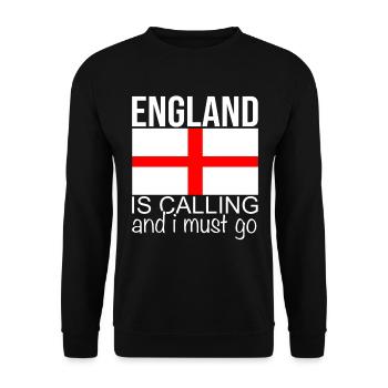 England Saying - Unisex Sweatshirt - black - Front - Alina (178cm) & Michal (187cm)