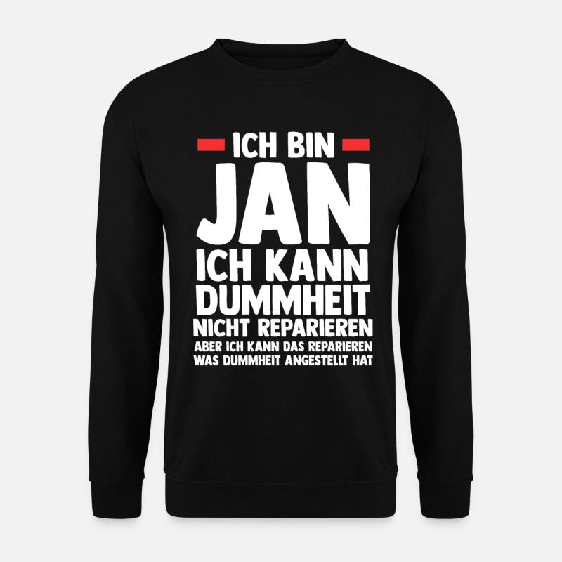 Jan - Unisex Pullover - Schwarz