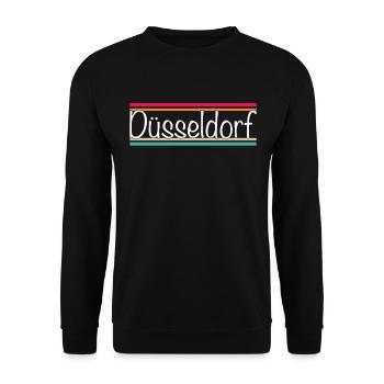 Dusseldorf - Sweat-shirt Unisexe - noir - Devant - Alina (178cm) & Michal (187cm)
