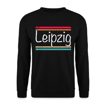 Leipzig - Sweat-shirt Unisexe - noir - Devant - Alina (178cm) & Michal (187cm)