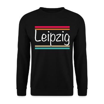 Leipzig - Sweat-shirt Unisexe - noir - Devant - Alina (178cm) & Michal (187cm)