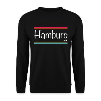 Hambourg - Sweat-shirt Unisexe - noir - Devant - Alina (178cm) & Michal (187cm)
