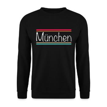 Munich - Unisex Sweatshirt - black - Front - Alina (178cm) & Michal (187cm)