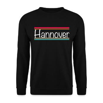 Hanover - Unisex Sweatshirt - black - Front - Alina (178cm) & Michal (187cm)