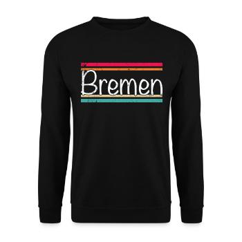 Bremen - Unisex Sweatshirt - black - Front - Alina (178cm) & Michal (187cm)