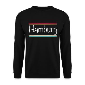 Hambourg - Sweat-shirt Unisexe - noir - Devant - Alina (178cm) & Michal (187cm)