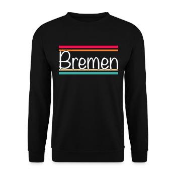 Bremen - Unisex Sweatshirt - black - Front - Alina (178cm) & Michal (187cm)