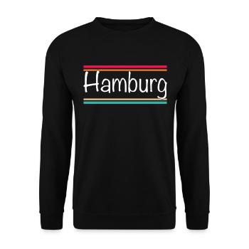 Hambourg - Sweat-shirt Unisexe - noir - Devant - Alina (178cm) & Michal (187cm)