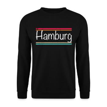 Hambourg - Sweat-shirt Unisexe - noir - Devant - Alina (178cm) & Michal (187cm)