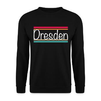 Dresden - Unisex Sweatshirt - black - Front - Alina (178cm) & Michal (187cm)
