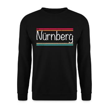 Nuremberg - Unisex Sweatshirt - black - Front - Alina (178cm) & Michal (187cm)
