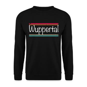 Wuppertal - Unisex Pullover - Schwarz - Vorne - Alina (178cm) & Michal (187cm)