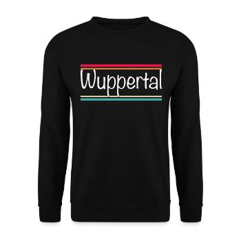 Wuppertal - Unisex Pullover - Schwarz - Vorne - Alina (178cm) & Michal (187cm)