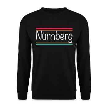 Nuremberg - Unisex Sweatshirt - black - Front - Alina (178cm) & Michal (187cm)