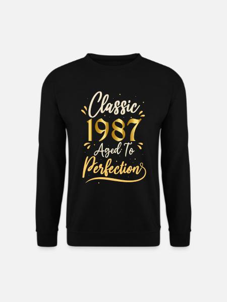 Anniversaire 1987 cadeau 1987 Classic 1987 - Sweat-shirt Unisexe - noir