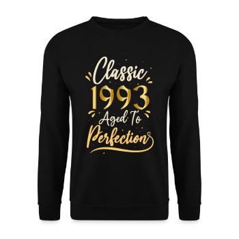 Anniversaire 1993 cadeau 1993 Classic 1993 - Sweat-shirt Unisexe - noir - Devant - Alina (178cm) & Michal (187cm)