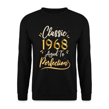 Birthday 1968 gift 1968 Classic 1968 - Unisex Sweatshirt - black - Front - Alina (178cm) & Michal (187cm)