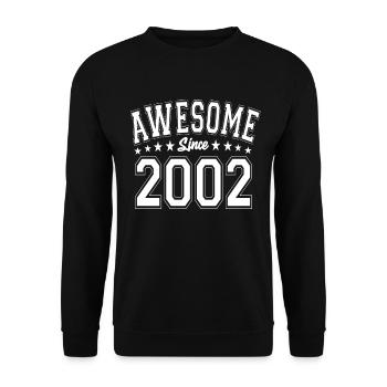 Génial depuis 2002 anniversaire 2002 millésime 2002 - Sweat-shirt Unisexe - noir - Devant - Alina (178cm) & Michal (187cm)