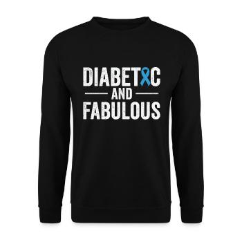 Diabetische Bauchspeicheldrüse - Unisex Pullover - Schwarz - Vorne - Alina (178cm) & Michal (187cm)