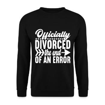 Scheidung Geschieden - Unisex Pullover - Schwarz - Vorne - Alina (178cm) & Michal (187cm)