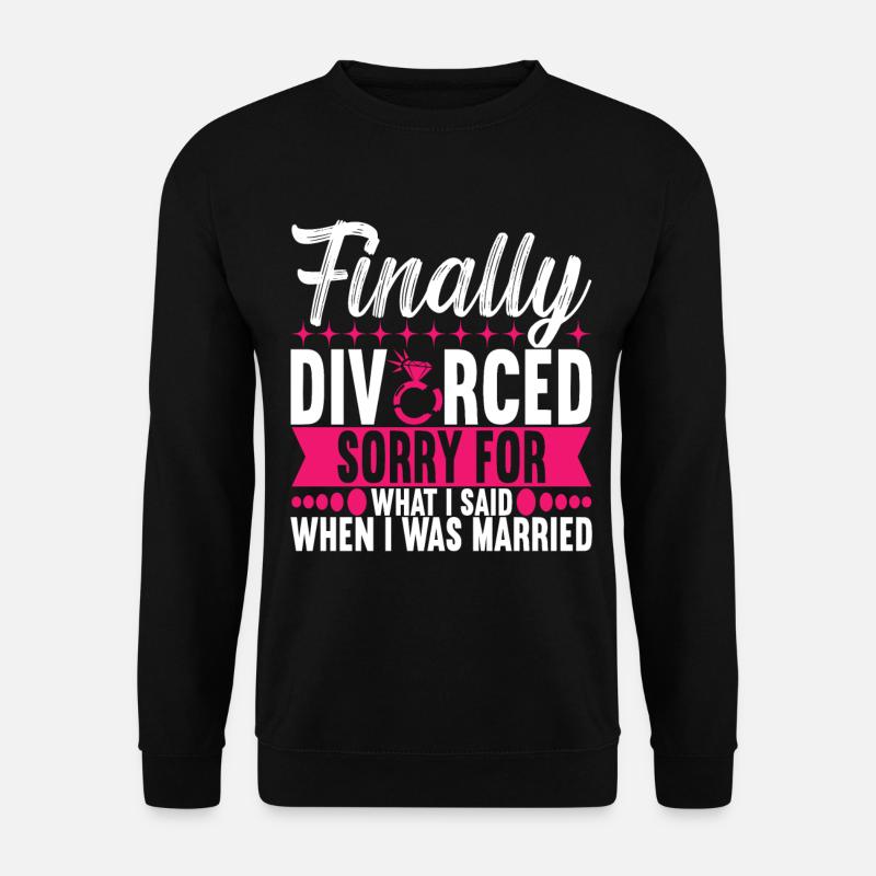 Divorce Divorcé - Sweat-shirt Unisexe - noir