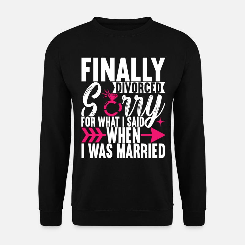 Divorce Divorcé - Sweat-shirt Unisexe - noir
