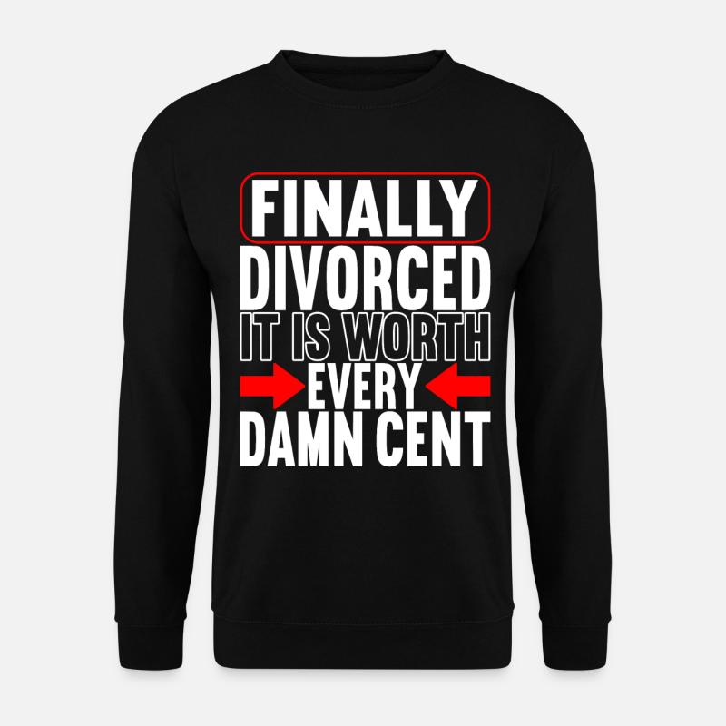 Divorce Divorcé - Sweat-shirt Unisexe - noir