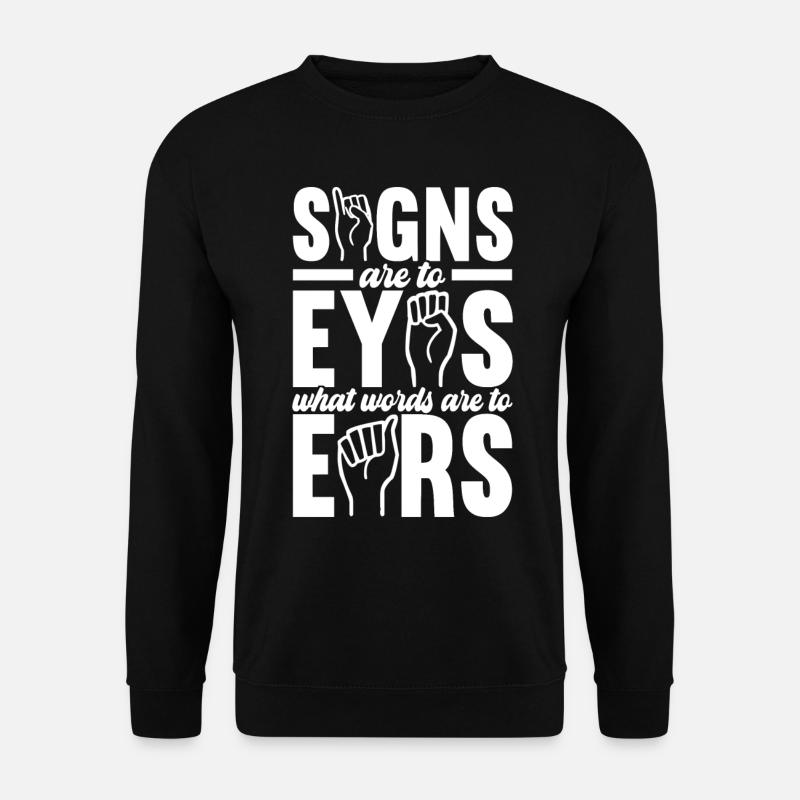 Sourds sourds muets sourds - Sweat-shirt Unisexe - noir