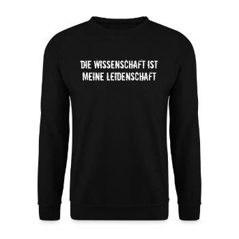 Wissenschaft - Die Wissenschaft ist meine - Unisex Pullover - Schwarz - Vorne - Alina (178cm) & Michal (187cm)