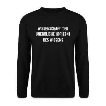 Wissenschaft - Wissenschaft: Der unendliche - Unisex Pullover - Schwarz - Vorne - Alina (178cm) & Michal (187cm)