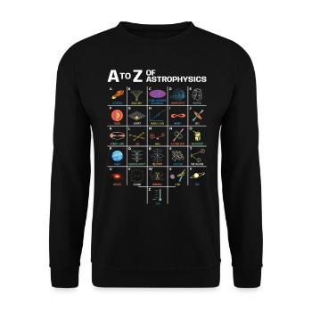 Astronomie - A À Z De L’Astrophysique Pour l’Astronomie S - Sweat-shirt Unisexe - noir - Devant - Alina (178cm) & Michal (187cm)