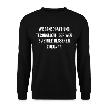 Wissenschaft - Wissenschaft und Technologie: Der - Unisex Pullover - Schwarz - Vorne - Alina (178cm) & Michal (187cm)