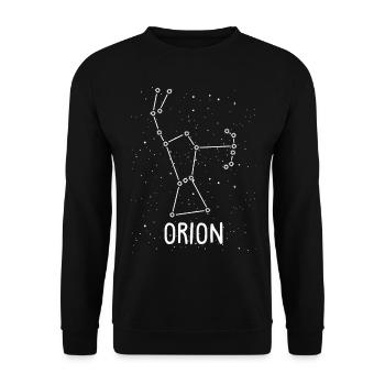 Orion Constellation Stargazing Astronomy For Astrt - Unisex Pullover - Schwarz - Vorne - Alina (178cm) & Michal (187cm)