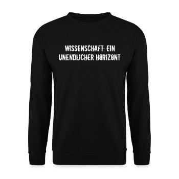 Wissenschaft - Wissenschaft: Ein unendlicher - Unisex Pullover - Schwarz - Vorne - Alina (178cm) & Michal (187cm)