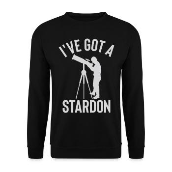 C’est drôle que j’ai un Stardon pour Stronomer - Sweat-shirt Unisexe - noir - Devant - Alina (178cm) & Michal (187cm)