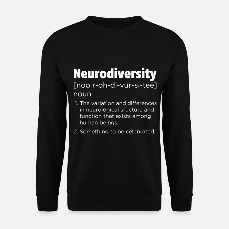 Neurodiversity Definition For Neurodiversity Aware - Unisex Pullover - Schwarz