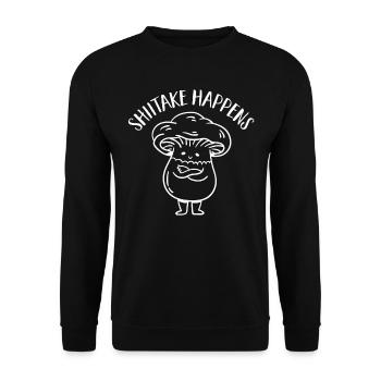 Cueilleur de champignons Chasseurs de champignons Amateurs de champignons Champignons Ferme de champignons - Sweat-shirt Unisexe - noir - Devant - Alina (178cm) & Michal (187cm)