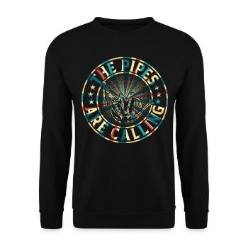 Les pipes appellent - Bagpipe Funny Bagpiper - Sweat-shirt Unisexe - noir - Devant - Alina (178cm) & Michal (187cm)
