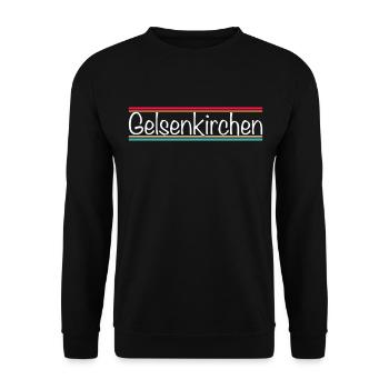Gelsenkirchen - Unisex Sweatshirt - black - Front - Alina (178cm) & Michal (187cm)