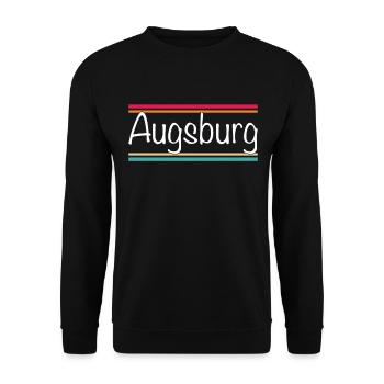 Augsburg - Unisex Sweatshirt - black - Front - Alina (178cm) & Michal (187cm)