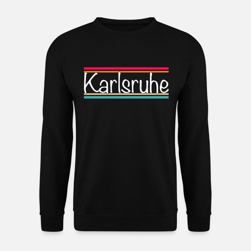 Karlsruhe - Unisex Pullover - Schwarz